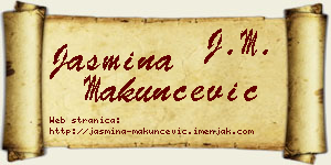 Jasmina Makunčević vizit kartica